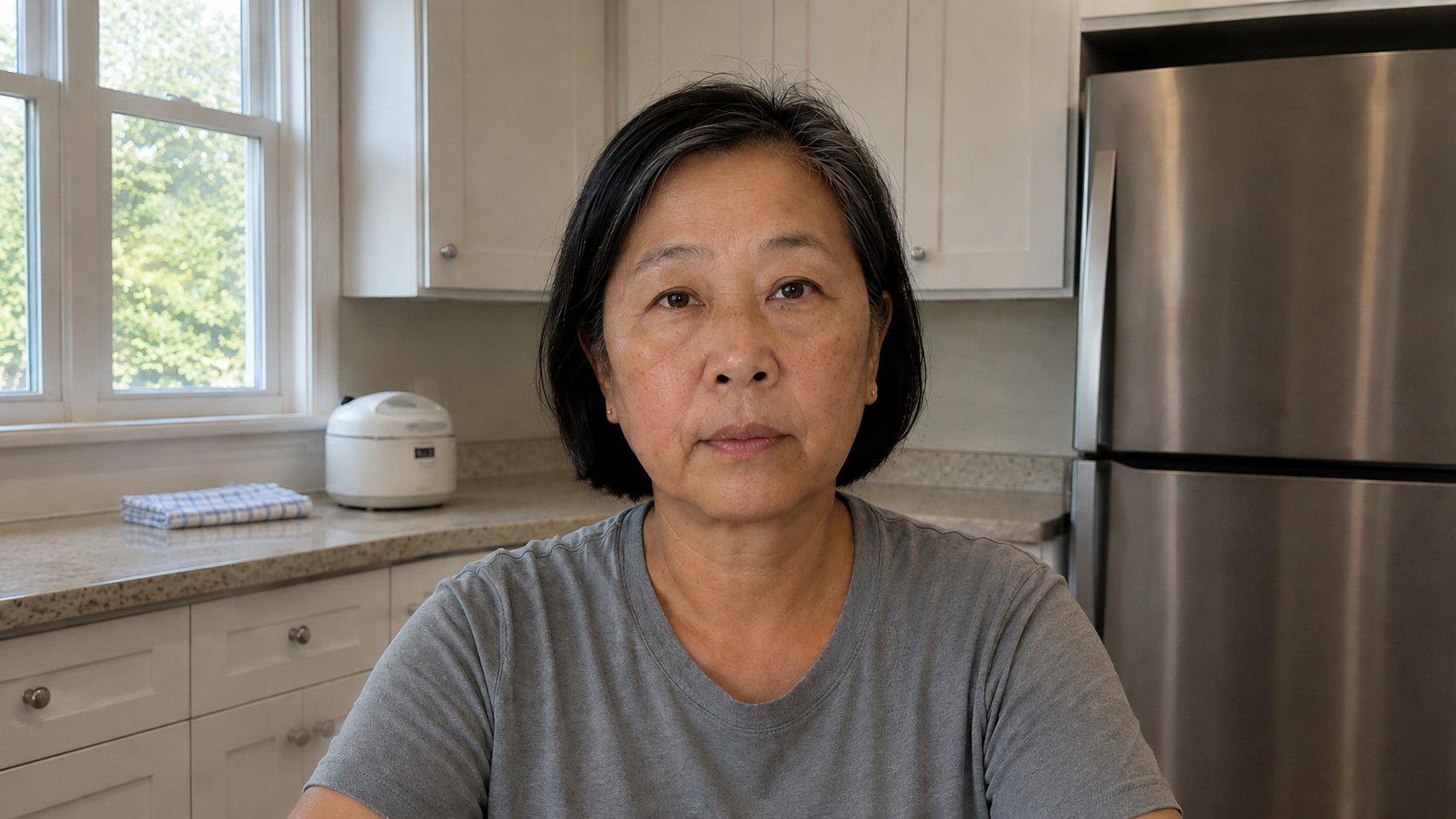 Emiko in her kitchen