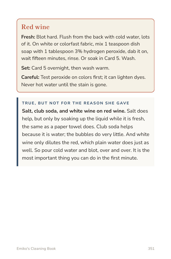 Page 351, red wine stain