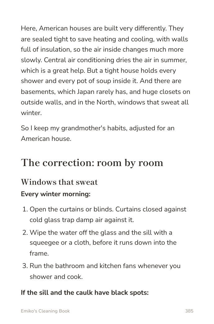 Page 385, windows that sweat